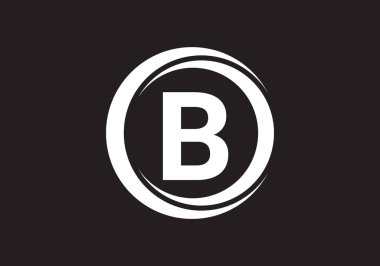 Bu bir B harfi yuvarlak simge tasarımı