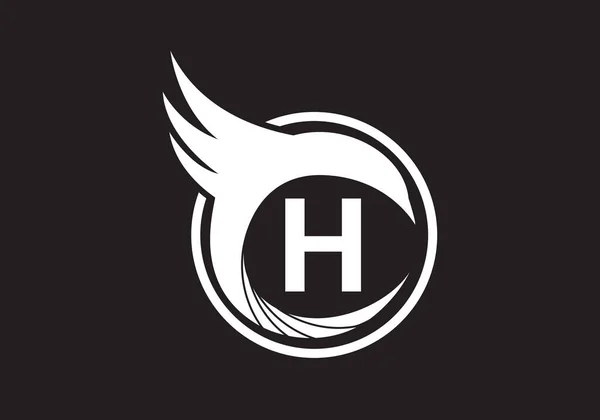 Yuvarlak Logo Harf Tasarım Vektör Resmi — Stok Vektör