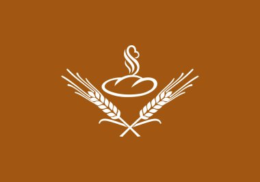 Bu bir yiyecek ve yeşil yaprak ikonu tasarımı.