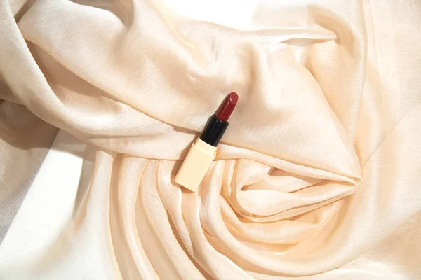 Fondo Maquillaje Cosmético Lápiz Labial Producto Con Belleza Moda Cuidado — Foto de Stock