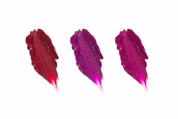 Cosmetic Makeup Swatch Smudge Liquid Lipstick Product Beauty Fashion Skincare — Foto Stock