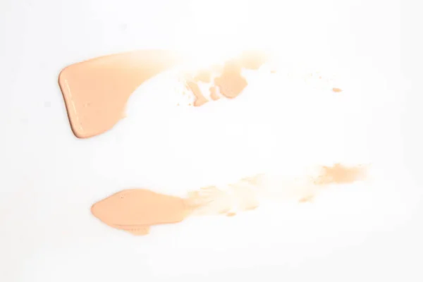 Makeup Kosmetik Noda Noda Tekstur Cair Dasar Produk Dengan Keindahan — Stok Foto
