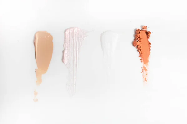 Maquillaje Cosmético Swatch Mancha Textura Líquida Base Producto Imprimación Con — Foto de Stock