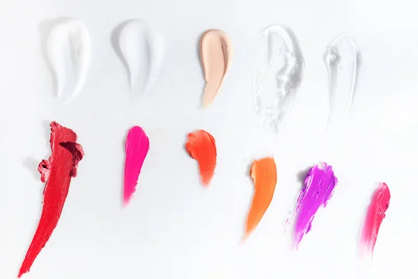 Cosmetic Makeup Swatch Smudge Liquid Texture Foundation Primer Product Beauty —  Fotos de Stock