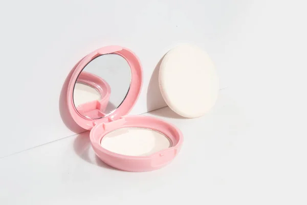 Cusion Primer Powder Foundation Cream Compact Product Container Cosmetic Makeup — Fotografia de Stock