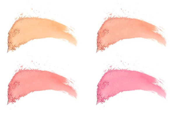 Maquillaje Cosmético Swatch Mancha Polvo Textura Base Imprimación Producto Con — Foto de Stock