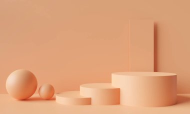 Arkaplan soyut kaide tahtasının 3d resimlendirmesi, sanat görüntüsü model ürün dekorasyon tezgahı duvar kağıdı