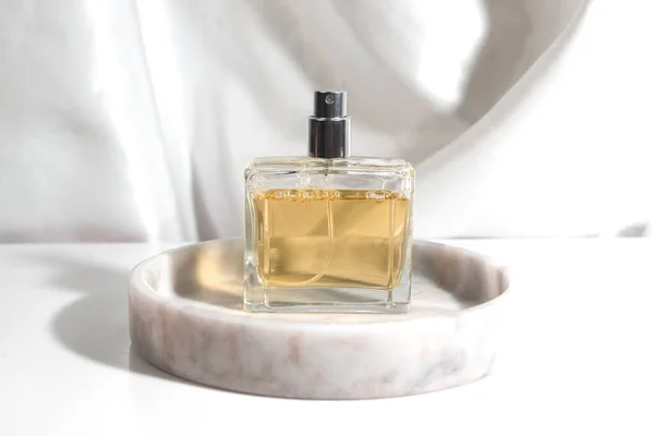 Eau Parfum Perfume Fragrance Cosmetic Mockup Luxury Product Branding White — Φωτογραφία Αρχείου
