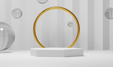 Arkaplan soyut, podyum sahne resim duvar kağıdı, ürün kaide tezgahının 3D çizimi