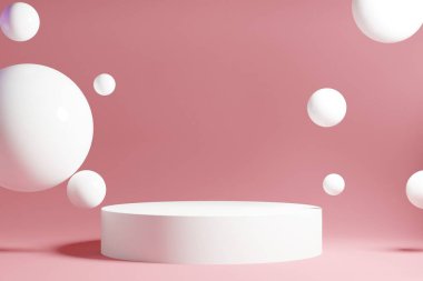 Arkaplan soyut, podyum sahne resim duvar kağıdı, ürün kaide tezgahının 3D çizimi