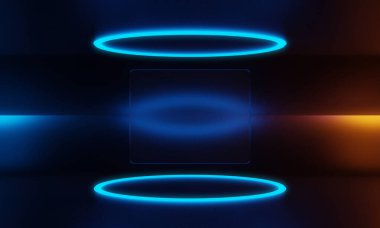 3D resimlendirme arka plan soyut, podyum sahne sanatının duvar kağıdı, ürün kaidesi, oyun siber punk tarzı