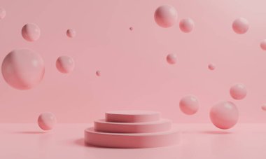 3D resimlendirme arka plan soyut, podyum sahne sanatının duvar kağıdı, ürün kaidesi, oyun siber punk tarzı