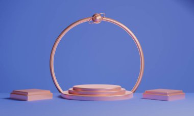 3D resimlendirme arka plan soyut, podyum sahne sanatının duvar kağıdı, ürün kaidesi, oyun siber punk tarzı