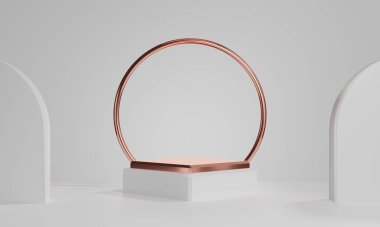 3D resimlendirme arka plan soyut, podyum sahne sanatının duvar kağıdı, ürün kaidesi, oyun siber punk tarzı