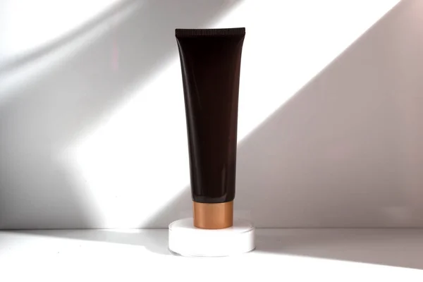Mockup Tube Bottle Skin Care Cosmetic Product Branding Serum Dropper — Stockfoto