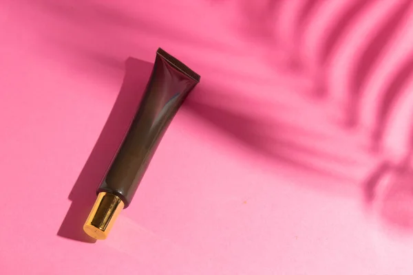 Mockup Tube Bottle Skin Care Cosmetic Product Branding Serum Dropper — Stok fotoğraf