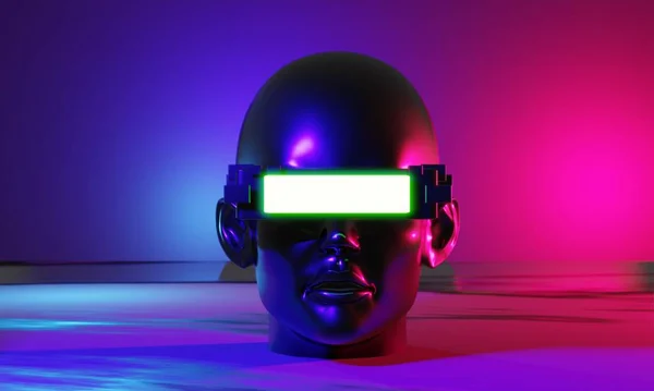 Elvont Backgound Video Játék Esports Scifi Játék Cyberpunk Virtuális Valóság — Stock Fotó