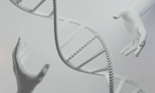 Днк Молекулы Спирали Человека Клетки Исследования Биологии Науки Человек Геномом — стоковое фото