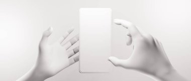 businessman hand holding smartphone mobile of metaverse network on background, metaverse internet social online technology, digital cryptocurrency coin, 3d illustration rendering