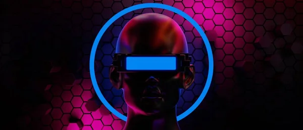 Абстрактна Фонова Відеогра Кіберспорт Науковий Ігровий Кіберпанк Імітація Віртуальної Реальності — стокове фото