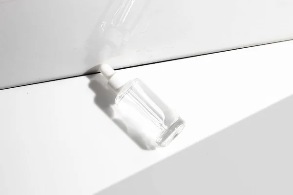 Mockup Tube Fles Voor Huidverzorging Cosmetische Product Branding Serum Druppelaar — Stockfoto