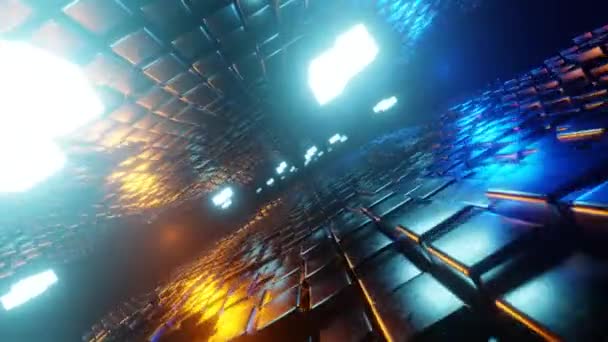 Rendre Vidéo Cube Sci Futuriste Mouvement Infini Abstrait — Video
