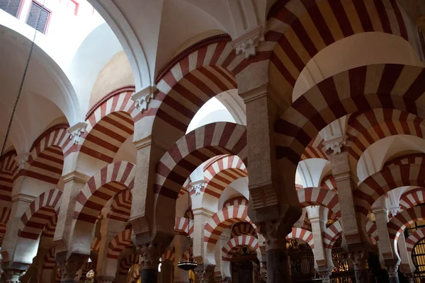 Cordoba Španělsko Oblouky Mešitě Katedrále Cordoba — Stock fotografie