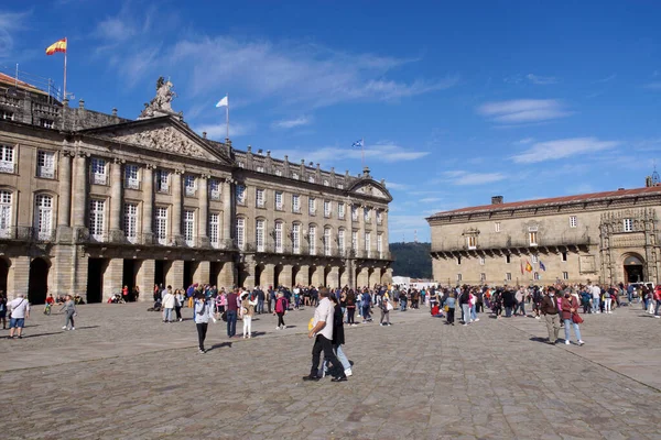Santiago Compostela Galicie Španělsko Rajoy Palace Náměstí Obradoiro Městě Santiago — Stock fotografie
