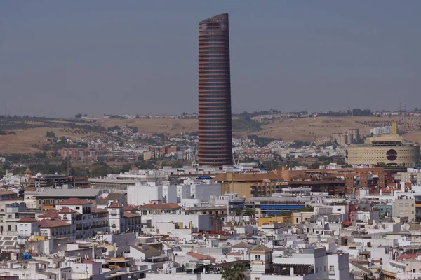 Sevilla Spanya Sevilla Kulesi Torre Pelli Sevilla Şehrinde — Stok fotoğraf