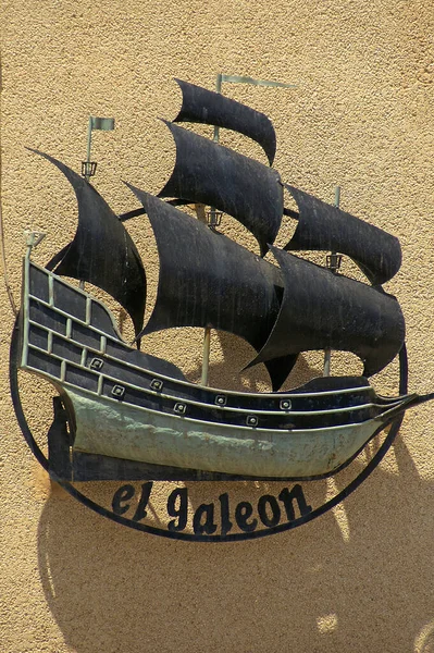 Roquetas Mar Almera Hiszpania Galleon Żelaza Miejscowości Roquetas Del Mar — Zdjęcie stockowe