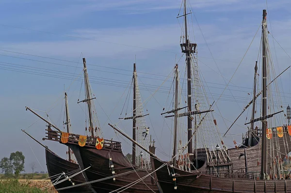Palos Frontera Huelva Spanien Antwort Der Drei Schiffe Von Christoph — Stockfoto