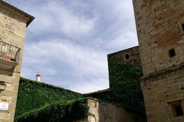 Caceres Spanya Şehrin Anıtsal Kompleksindeki Piskoposluk Sarayı — Stok fotoğraf