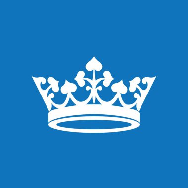 Crown simge vektör tasarım örnekleme şablonu