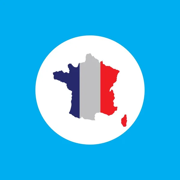 France Map Icon Vector Illustration Design — стоковий вектор