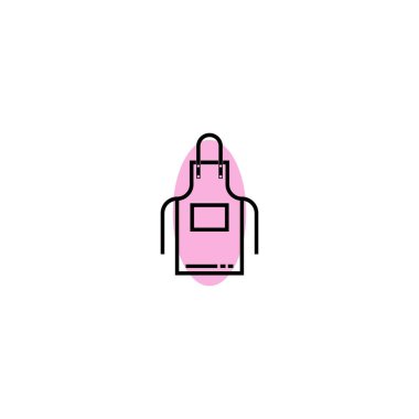 Önlük vektör resimleme sembolü tasarım arkaplanı.