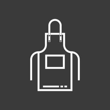 Önlük vektör resimleme sembolü tasarım arkaplanı.