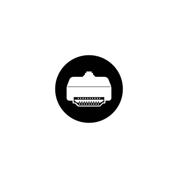 Hdmi Anschluss Vektor Symbol Illustration Logo Vorlage — Stockvektor