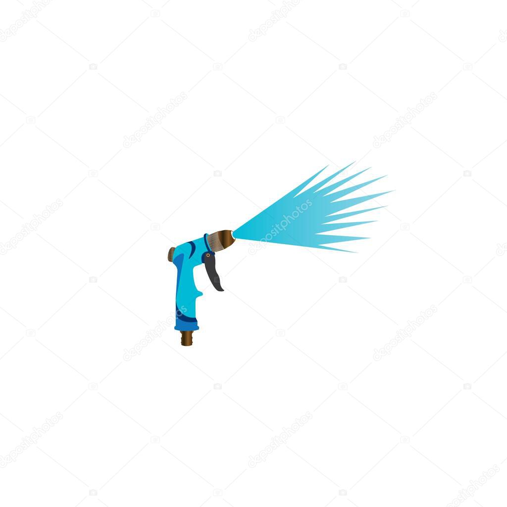Pressure washing logo template. Cleaning vector design.