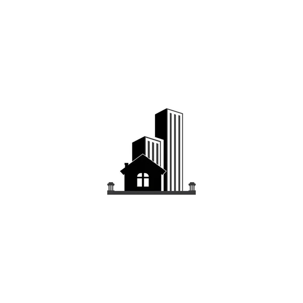 Immobilien Vektor Symbol Illustration Logo Design — Stockvektor