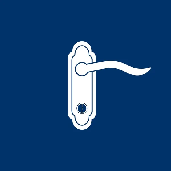 Poignée Porte Icône Vecteur Illustration Logo Design — Image vectorielle