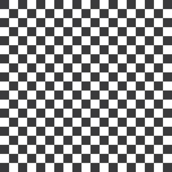 Modern Checkered Pattern Black White Texture Chess Print — Stock vektor