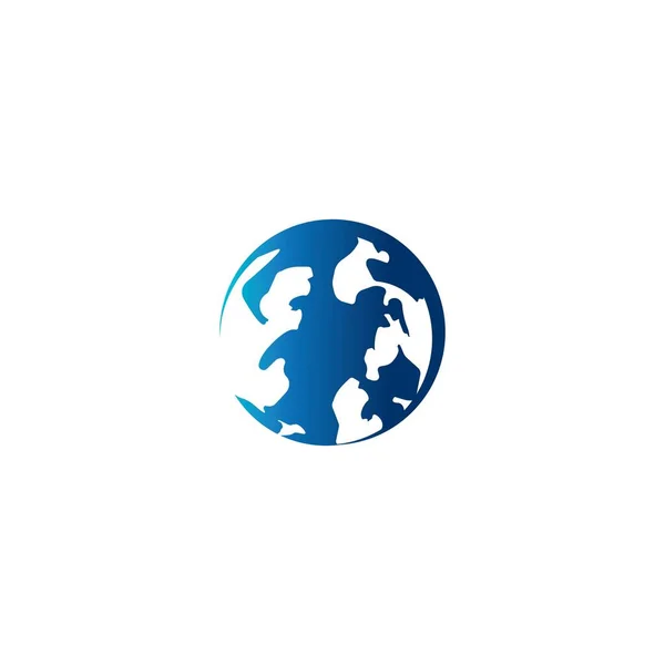 Illustration Design Vectoriel Logo Globe — Image vectorielle