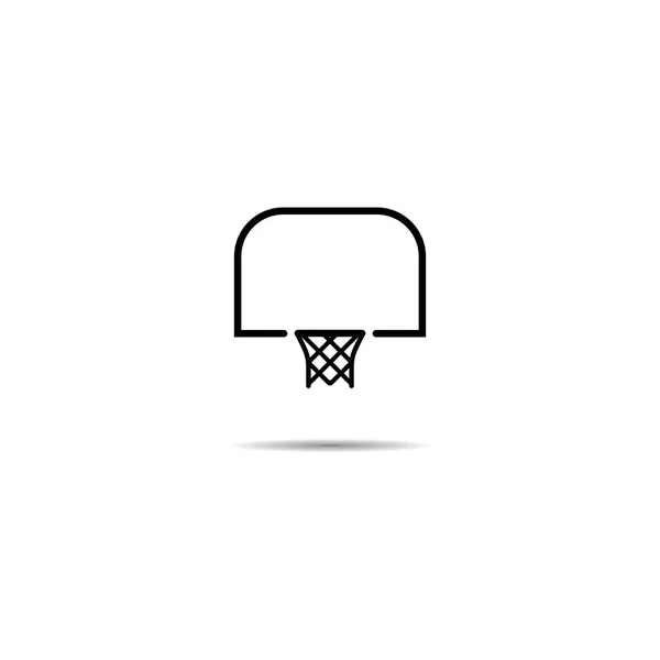 Баскетбольный Вектор Логотипа Дизайн Иллюстрации Фона — стоковый вектор