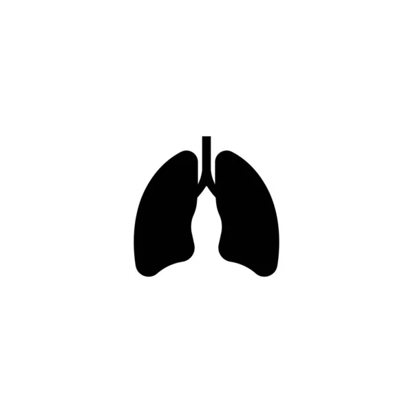 Lungs Icon Vector Illustration Design Template Eps — Stock vektor