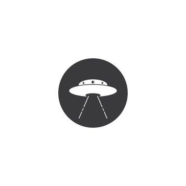 UFO logo vektör çizim şablonu.