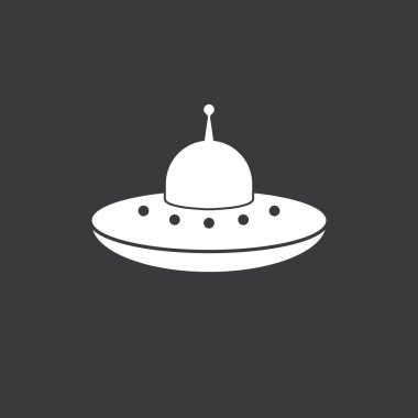 UFO logo vektör çizim şablonu.