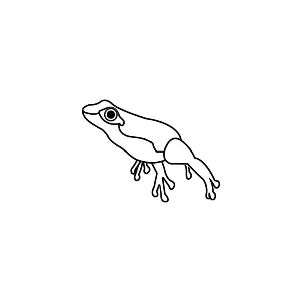 Frosch Symbol Vektor Illustration Logo Design Vorlage — Stockvektor