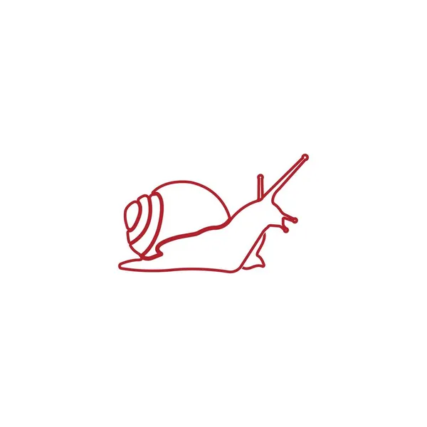 Равлик Значок Векторні Ілюстрації Дизайн Логотипу Темплас — стоковий вектор