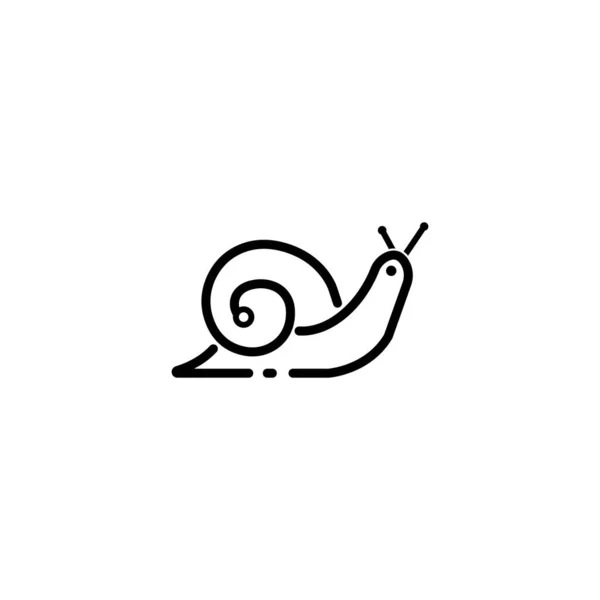 Schnecke Symbol Vektor Illustration Logo Design Templat — Stockvektor