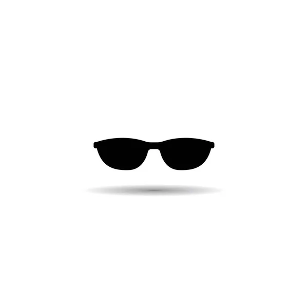 Szemüveg Ikon Vektor Illusztráció Egyszerű Tervezés — Stock Vector